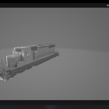 locomotive emd sd40-2 locomotives 3d print model - Mito3D