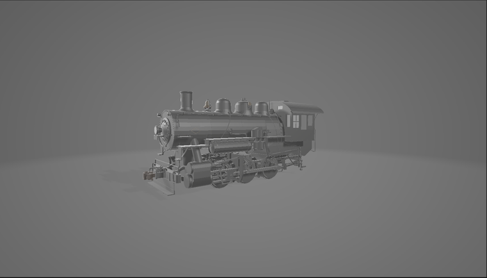 locomotive lima 0 6 jeu vapeur chemin fer train wagon rails machinist charbon chaudière cheminée charge passagers ingénierie féroce gare chauffeur machine tendre 3d print model - Mito3D