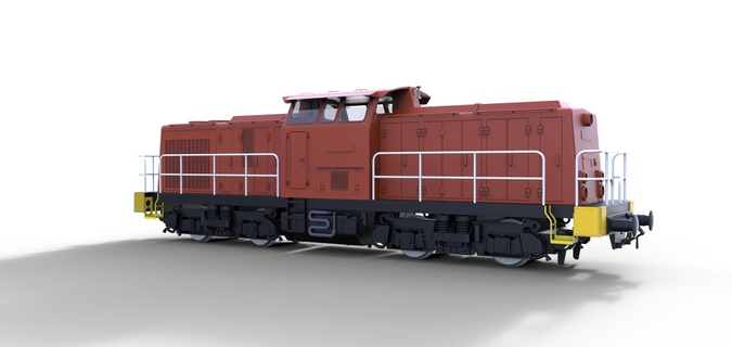 locomotiva v100 Reichsbahn diesel Ferrovia 1 78 escalável lok modelo 3d print model - Mito3D
