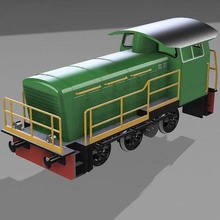 locomotore fs245 gioco Modellismo ferrovie modello fabbricazione linee ferroviarie locomotiva ferrovia motore 3d print model - Mito3D