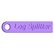 log splitter key chain fashion customized accessories 3d print model - Mito3D
