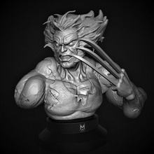 logan comic dc superman wolverine xmen batman robin collecctions statue angel 3d print model - Mito3D