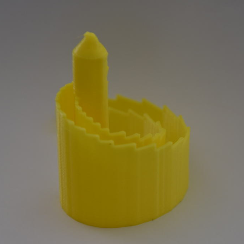 logarithmic spiral castle various 3D print model - Mito3D
