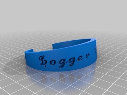 logger pride bracelet customized bracelets 3d print model - Mito3D