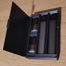 la logique boîte compacte - double e-cigarette titulaire gadget l'e-cigarette compact le 3d print model - Mito3D
