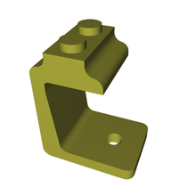 logitech k120 Lego minifig titolare supporto gadget 3d print model - Mito3D