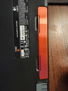 logitech k360 inalámbrico teclado batería puerta cubierta carcasa funda 3d print model - Mito3D