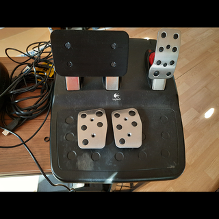 logitech pedals - double brake pedal mod sim simracing g25 g27 g29 g920 g923 3d print model - Mito3D