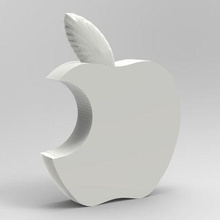 logo - apple 3d print model - Mito3D