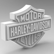 logo Harley 3d print model - Mito3D