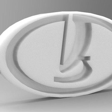 logo - ladakeychain 3d print model - Mito3D