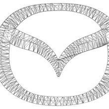 logo mazdakeychain 3d print model - Mito3D