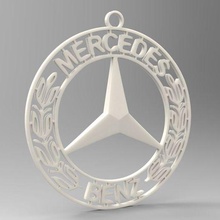 logotipo Mercedesbenz 3d print model - Mito3D