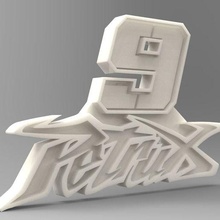 Logo petrucci9logo 3d print model - Mito3D