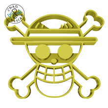 logo parça kurabiye kesici fondan polimer kil gadget maymun d luffy nami Roronoa Zoro kafatası Tony helikopter şarap dumanı Sanji 3d print model - Mito3D
