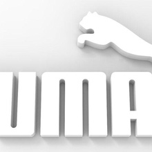 logo puma gadget 3d 3dmodel stl cartello portachiavi arte macchina 3d print model - Mito3D