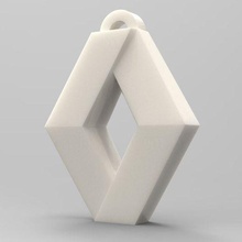 logo - renaultkeychain 3d print model - Mito3D