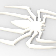 logotipo aranha gadget 3d 3dmodel stl placa chaveiro arte carro 3d print model - Mito3D