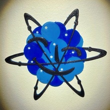 Logo nuclear Leistung frei Energie nuklear reinigen Umgebung Kunst 3d print model - Mito3D