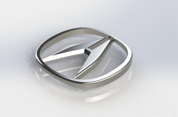 logo acura tl carro honda 3d print model - Mito3D