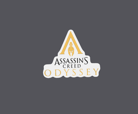 logo assassin's creed odyssey game assassin play station xbox 3d print model - Mito3D