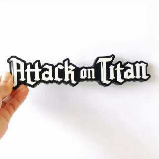 logo saldırı titan 3d print model - Mito3D