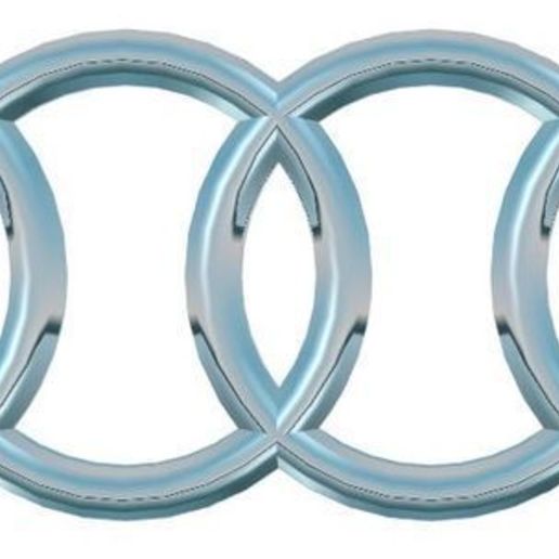 logotipo da audi vários 3D print model - Mito3D