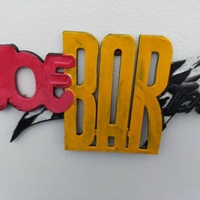 logo bd yemek bar takım Sanat oyuncak 3d print model - Mito3D