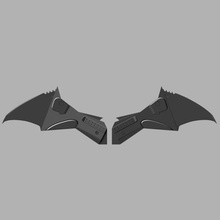logo chest emblem batman 2021 robert pattinson style blade blades cosplay red hood batarang 3d print model - Mito3D