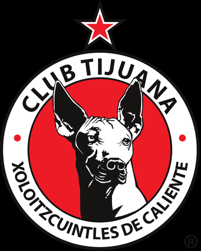logo club tijuna tijuana soccer xoloitzcuintles dog art 2d toy 3d print model - Mito3D