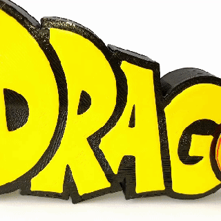 logotipo Dragão bola 3d print model - Mito3D