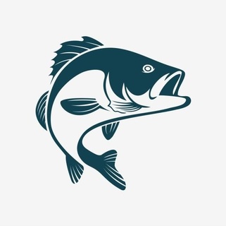 logo fish fishing 3d print model - Mito3D