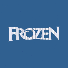 logo frozen flip text art disney kids children symbol snowflake snow 3d print model - Mito3D