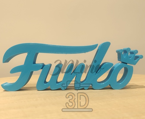 logotipo funko pop 3d print model - Mito3D