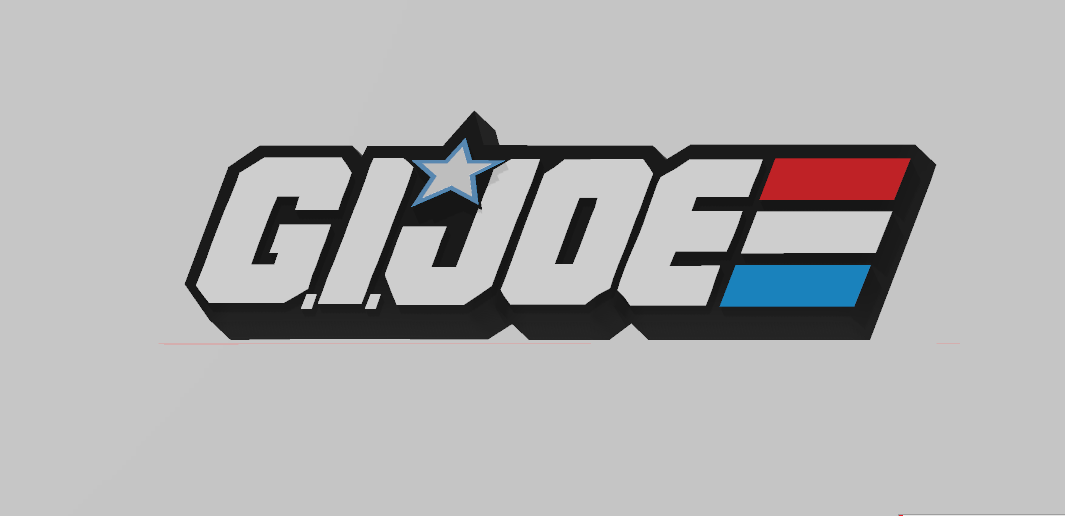 logo gi joe 3D print model - Mito3D