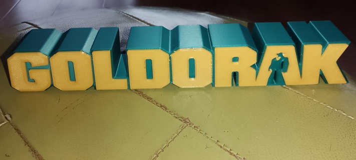 logotipo Goldorak festa Lobos jogos 3d print model - Mito3D