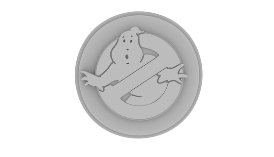 logo ghostbusters gost kalıcı hatmi puf oyuncaklar oyun aksiyon figürü inek film kült 3d print model - Mito3D