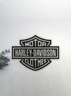 logo Harley Davidson motocyclettes signe mur art Accueil maison mural moto gp l'essence gaz cadeau original petit ami 3d print model - Mito3D
