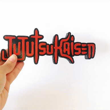 Logo Jujutsu kaisen 3D print model - Mito3D