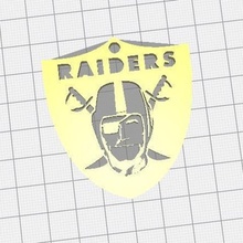touche du logo des raiders nfl divers porte cle pied nous pats 3d print model - Mito3D
