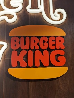 logotipo rei hambúrguer comida rápida Comida velozes parede decoração 3d print model - Mito3D