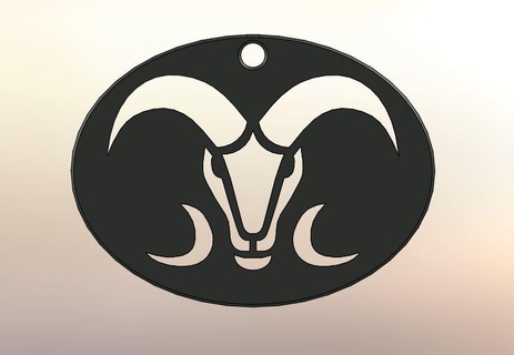 logo lamb keychain sheep animals keys gift 3d print model - Mito3D