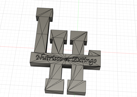 logo lh havre xxl lema hogar casa 3d print model - Mito3D