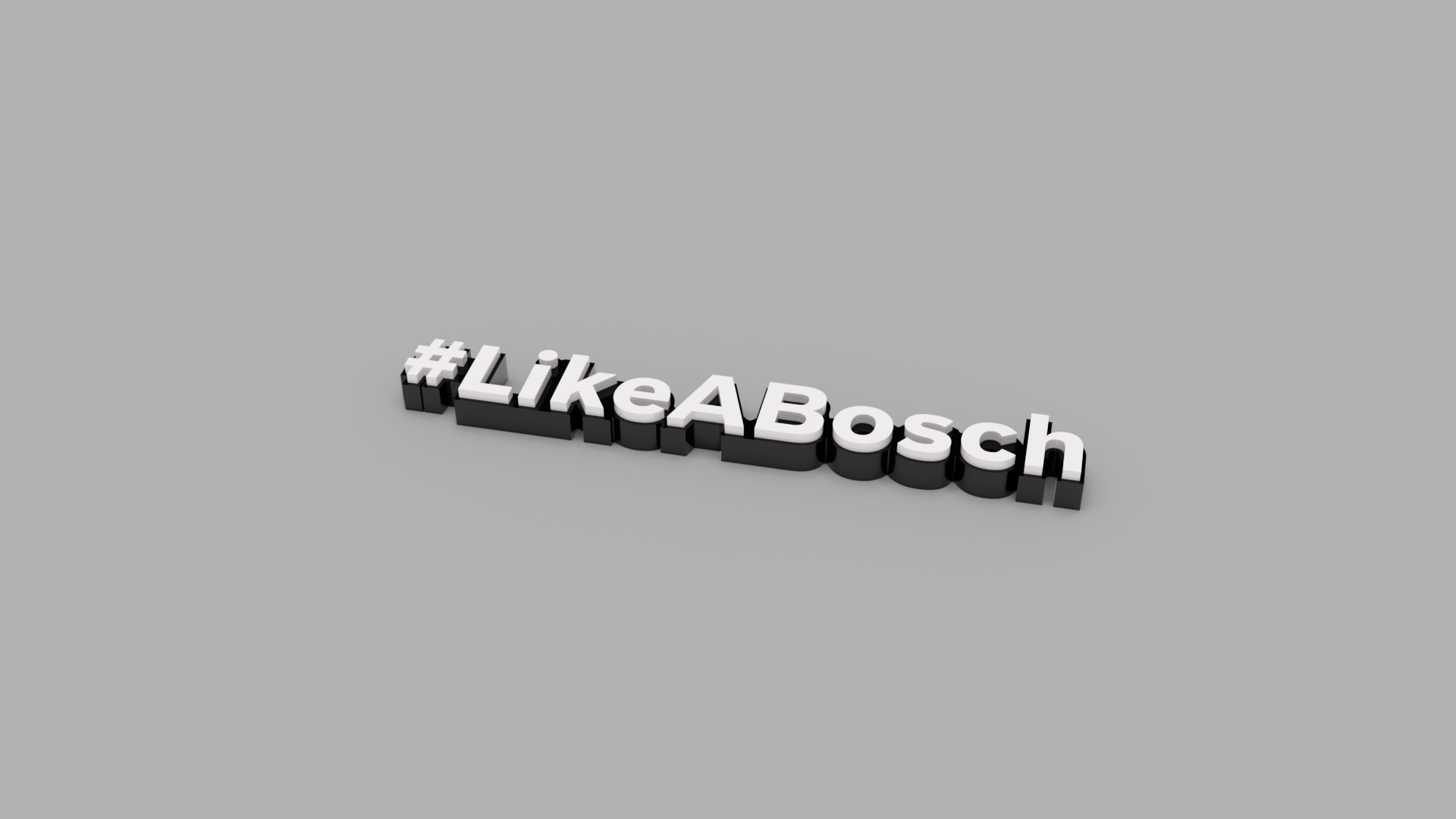 logotipo likeabosch Bosch 3D print model - Mito3D