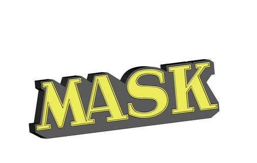 logo mask kenner mask rhino gator  3d print model - Mito3D
