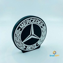 Logo Mercedes Kunst Wagen 3d print model - Mito3D