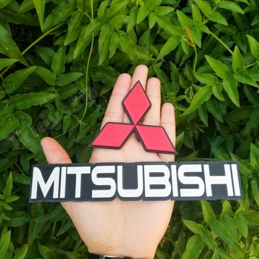 logo mitsubishi divers 3D print model - Mito3D