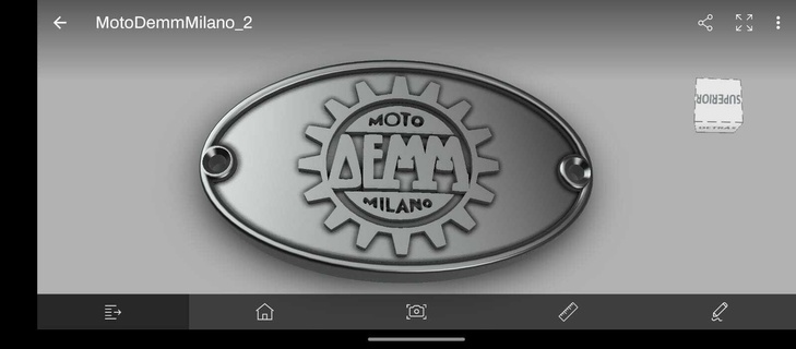 logotipo moto sangue milano motocicleta motos 3d print model - Mito3D
