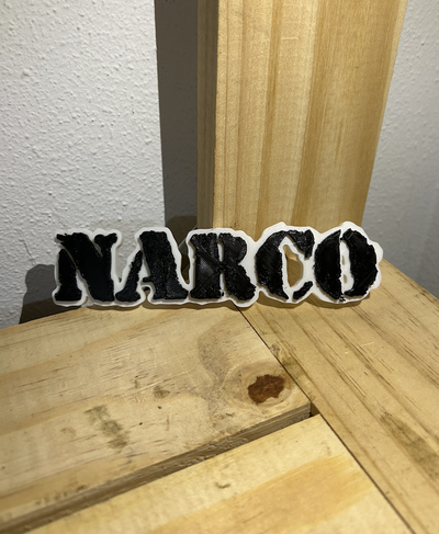 logo narco rap sevilla 3d print model - Mito3D