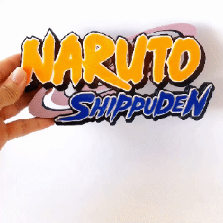 logo naruto shippuden 3d print model - Mito3D